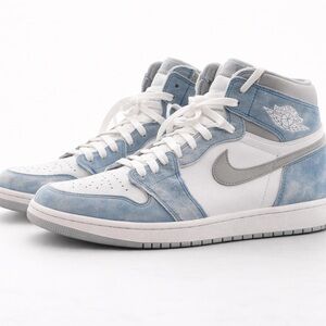 Air Jordan Blue and White Sneakers